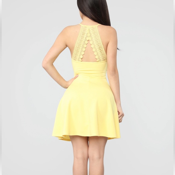 Cute Fashion Nova yellow mini dress - Picture 2 of 3